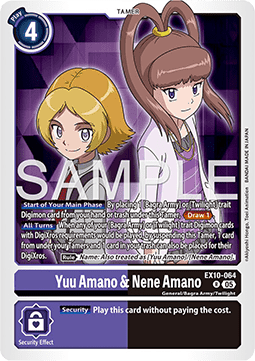 Yuu Amano & Nene Amano (EX10-064) (V.1) Immagine principale del prodotto