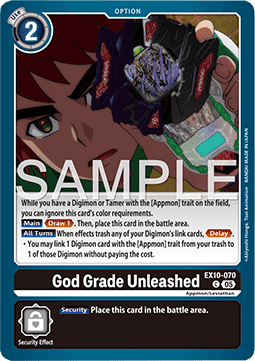 God Grade Unleashed (EX10-070) (V.1) Immagine principale del prodotto