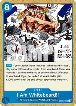 I Am Whitebeard!! (ST22-015) Immagine principale del prodotto