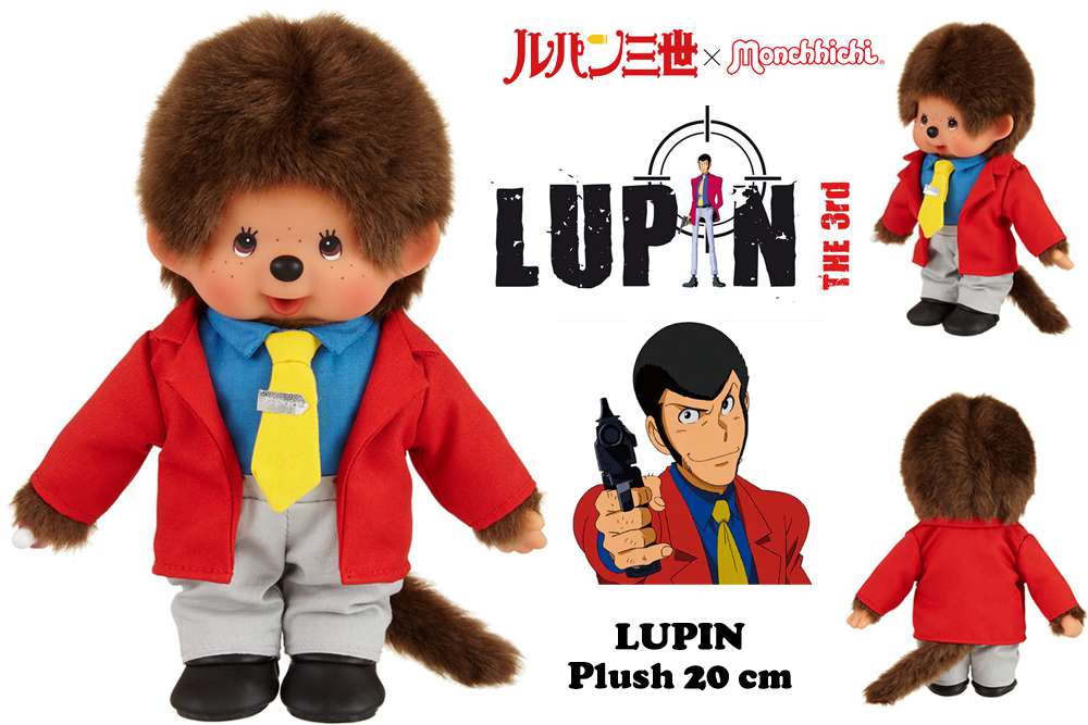 Lupin 3rd-Monchhichi Plush Lupin 20cm