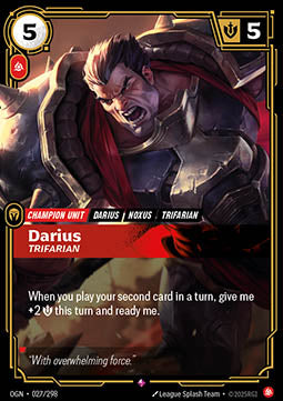 Darius, Trifarian (V.1 - Rare) Immagine principale del prodotto