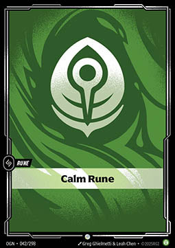 Calm Rune (V.1 - Common) Immagine principale del prodotto