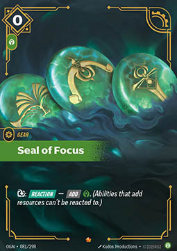 Seal of Focus Immagine principale del prodotto