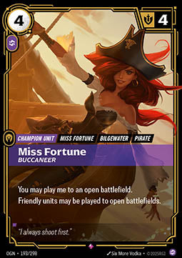 Miss Fortune, Buccaneer (V.1 - Rare) Immagine principale del prodotto