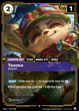 Teemo, Scout (V.1 - Rare) Immagine principale del prodotto
