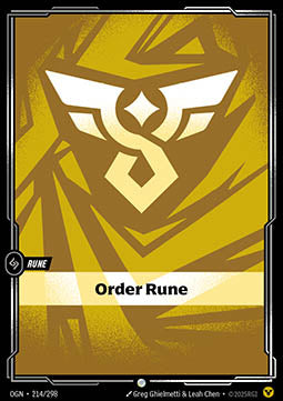 Order Rune (V.1 - Common) Immagine principale del prodotto