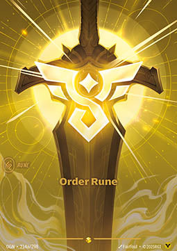 Order Rune (V.2 - Showcase) Immagine principale del prodotto