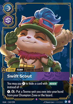 Teemo, Swift Scout (V.1 - Rare) Immagine principale del prodotto