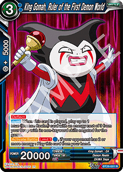 King Gomah, Ruler of the First Demon World (V.1 - Rare) Immagine principale del prodotto