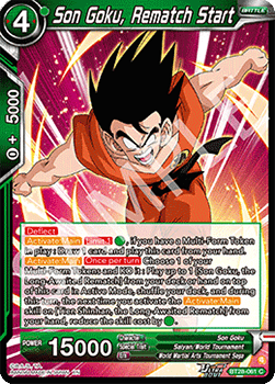 Son Goku, Rematch Start