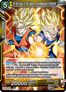SS Son Goku & SS Vegeta, Acknowledging Strengths (V.1 - Rare)