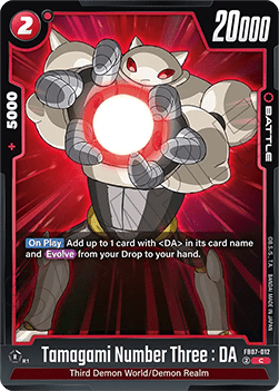 Tamagami Number Three : DA (FB07-012) [Fusion World] Immagine principale del prodotto
