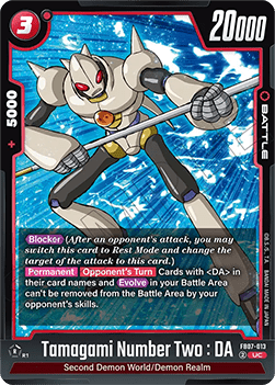 Tamagami Number Two : DA (FB07-013) [Fusion World] Immagine principale del prodotto