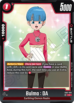 Bulma : DA (FB07-018) [Fusion World] Immagine principale del prodotto