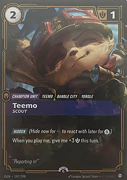 Teemo, Scout (V.1 - Rare)