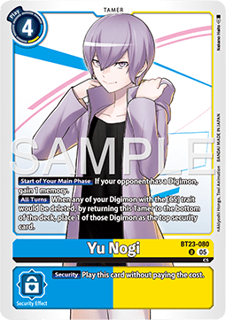 Yu Nogi (BT23-080) (V.1) Immagine principale del prodotto