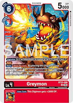 Greymon (BT23-008) Immagine principale del prodotto