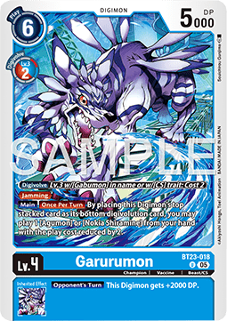 Garurumon (BT23-018) Immagine principale del prodotto