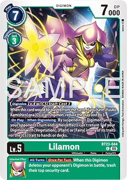 Lilamon (BT23-044) Immagine principale del prodotto