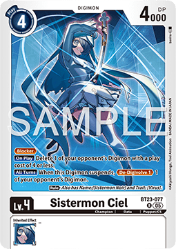 Sistermon Ciel (BT23-077) Immagine principale del prodotto