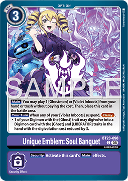 Unique Emblem: Soul Banquet (BT23-098) Immagine principale del prodotto