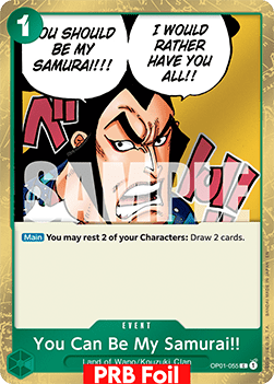 You Can Be My Samurai!! (OP01-055) (V.2) Immagine principale del prodotto