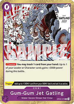 Gum-Gum Jet Gatling (OP03-072) (V.1) Immagine principale del prodotto