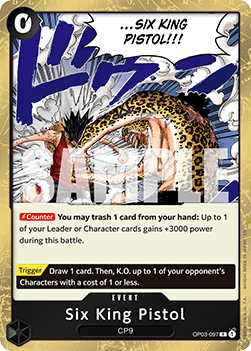Six King Pistol (OP03-097) Immagine principale del prodotto