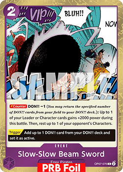 Slow-Slow Beam Sword (OP07-076) (V.2) Immagine principale del prodotto