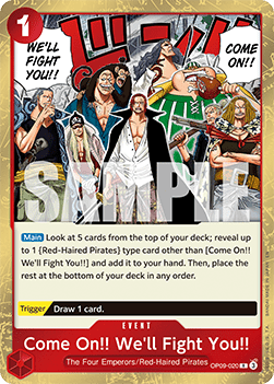 Come On!! We'll Fight You!! (OP09-020) (V.1) Immagine principale del prodotto