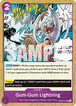 Gum-Gum Lightning (OP09-077) (V.1) Immagine principale del prodotto
