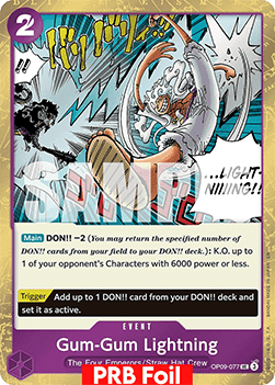 Gum-Gum Lightning (OP09-077) (V.2) Immagine principale del prodotto