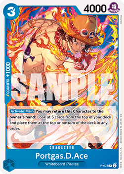 Portgas.D.Ace (P-074) (V.1) Immagine principale del prodotto