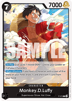 Monkey.D.Luffy (P-075) (V.1) Immagine principale del prodotto