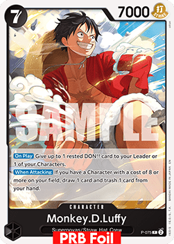 Monkey.D.Luffy (P-075) (V.2) Immagine principale del prodotto