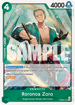 Roronoa Zoro (PRB02-006) (V.1) Immagine principale del prodotto