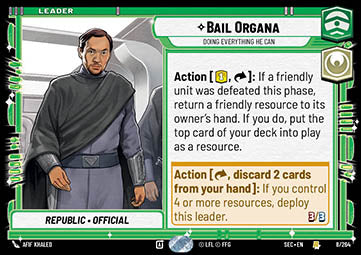 Bail Organa, Doing Everything He Can