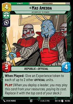 Mas Amedda, Accomplice to Power (V.1)