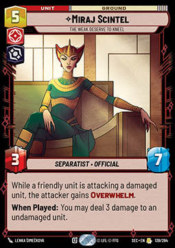 Miraj Scintel, The Weak Deserve to Kneel (V.1)