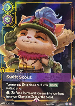 Teemo, Swift Scout (V.1 - Rare) Immagine principale del prodotto