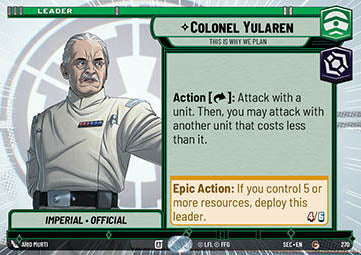 Colonel Yularen, This Is Why We Plan (V.1) Immagine principale del prodotto