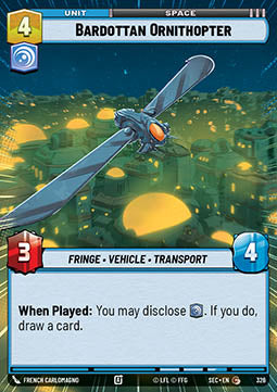 Bardottan Ornithopter (V.1) Immagine principale del prodotto