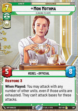 Mon Mothma, Clinging to Hope (V.1)