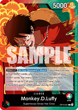 Monkey.D.Luffy (OP13-001) (V.1) Immagine principale del prodotto