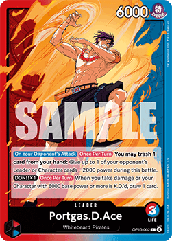 Portgas.D.Ace (OP13-002) (V.1) Immagine principale del prodotto