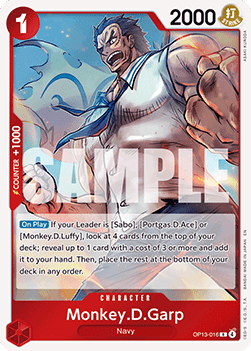 Monkey.D.Garp (OP13-016) (V.1) Immagine principale del prodotto