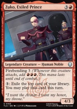 Zuko, Exiled Prince Immagine principale del prodotto