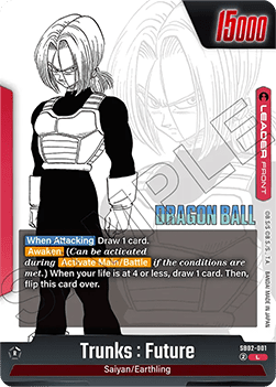 Trunks : Future // Trunks : Future (SB02-001) [Fusion World] (V.1 - Leader) Immagine principale del prodotto