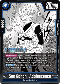 Son Gohan : Adolescence (SB02-026) [Fusion World] (V.1 - Uncommon)