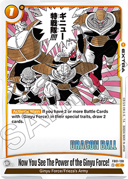 Now You See The Power of the Ginyu Force! (FB01-138) [Fusion World]